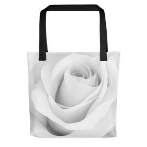Default Title White Rose Tote Bag by Design Express