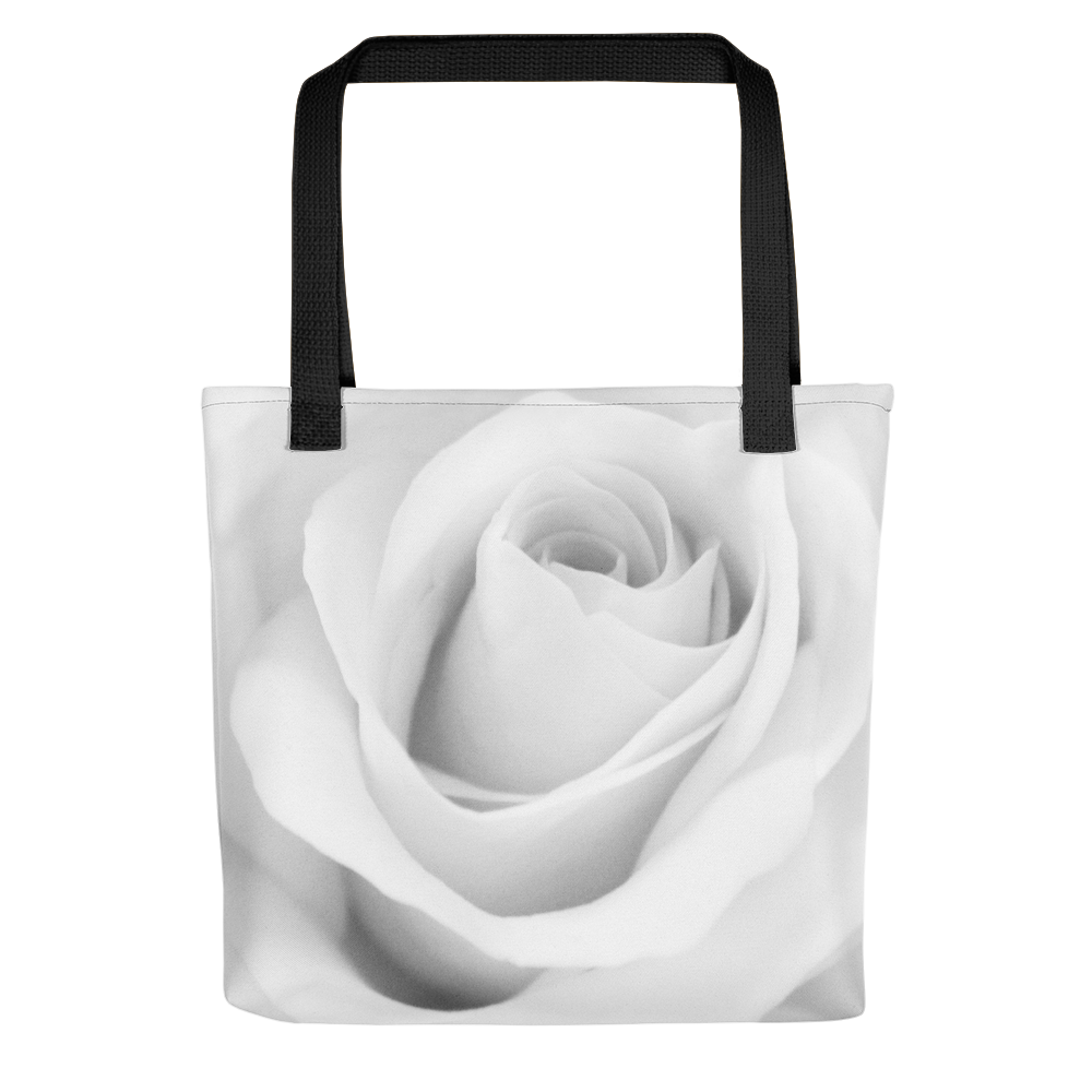 Default Title White Rose Tote Bag by Design Express