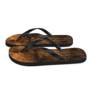 Bison Fur Flip-Flops by Design Express