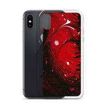 Black Red Abstract iPhone Case by Design Express