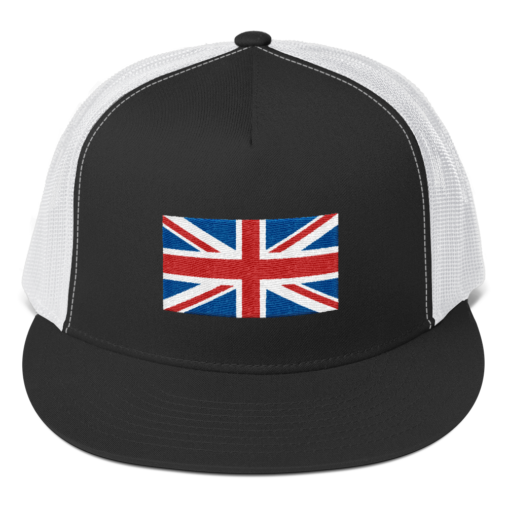 Black/ White United Kingdom Flag 