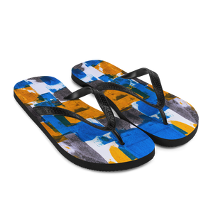 Bluerange Abstract Marble Flip-Flops by Design Express