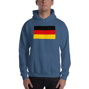 Indigo Blue / S Germany Flag Hooded Sweatshirt by Design Express