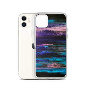 Purple Blue Abstract iPhone Case by Design Express