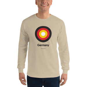 Sand / S Germany "Target" Long Sleeve T-Shirt by Design Express