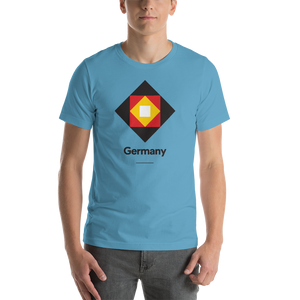 Ocean Blue / S Germany "Diamond" Unisex T-Shirt by Design Express