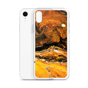 Yellow Orange Abstract iPhone Case by Design Express