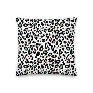 18×18 Color Leopard Print Premium Pillow by Design Express