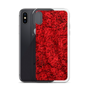 Red Rose Pattern iPhone Case by Design Express