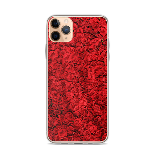 iPhone 11 Pro Max Red Rose Pattern iPhone Case by Design Express