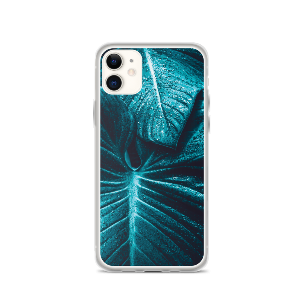 iPhone 11 Turquoise Leaf iPhone Case by Design Express