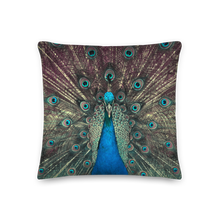 18×18 Peacock Premium Pillow by Design Express