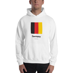 White / S Germany "Block" Hooded Sweatshirt by Design Express