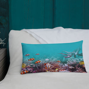 Sea World "All Over Animal" Rectangular Premium Pillow by Design Express