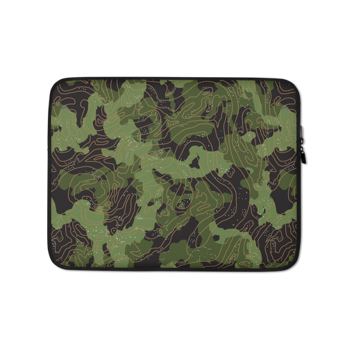 13 in Green Camoline Laptop Sleeve by Design Express