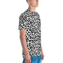 Color Leopard Print Men's T-shirt by Design Express
