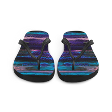 Purple Blue Abstract Flip-Flops by Design Express