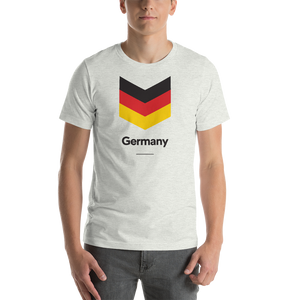 Ash / S Germany "Chevron" Unisex T-Shirt by Design Express