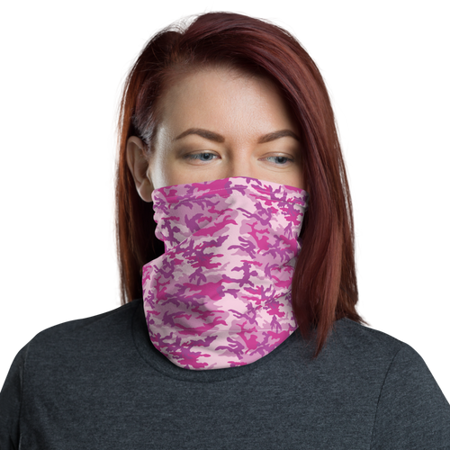 Default Title Fuschia Camo Neck Gaiter Masks by Design Express