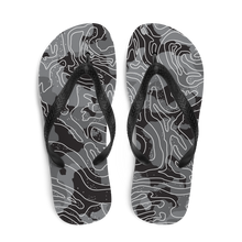 Grey Black Camoline Flip-Flops by Design Express