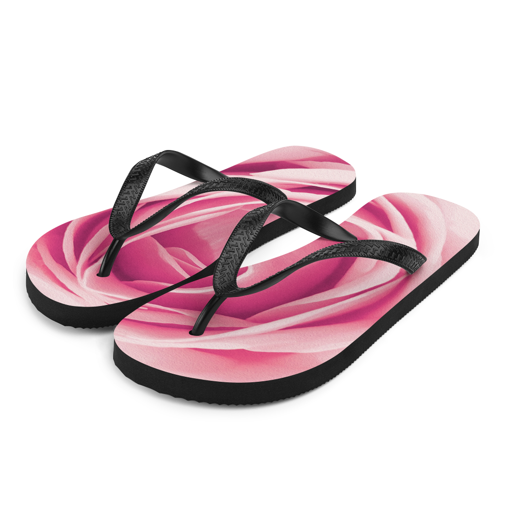 S Pink Rose Flip-Flops by Design Express