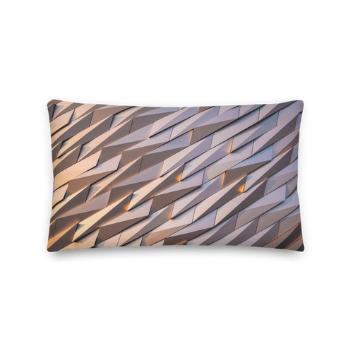 Default Title Abstract Metal Rectangle Premium Pillow by Design Express