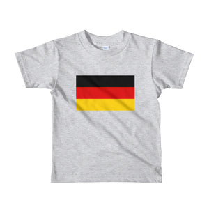 Heather Grey / 2yrs Germany Flag Short sleeve kids t-shirt by Design Express