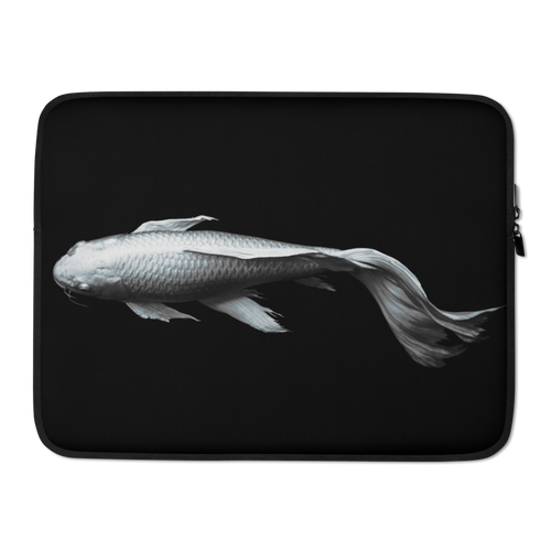 15 in White Koi Fish Laptop Sleeve by Design Express