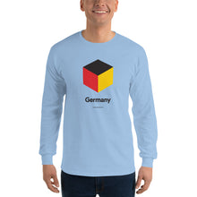 Light Blue / S Germany "Cubist" Long Sleeve T-Shirt by Design Express
