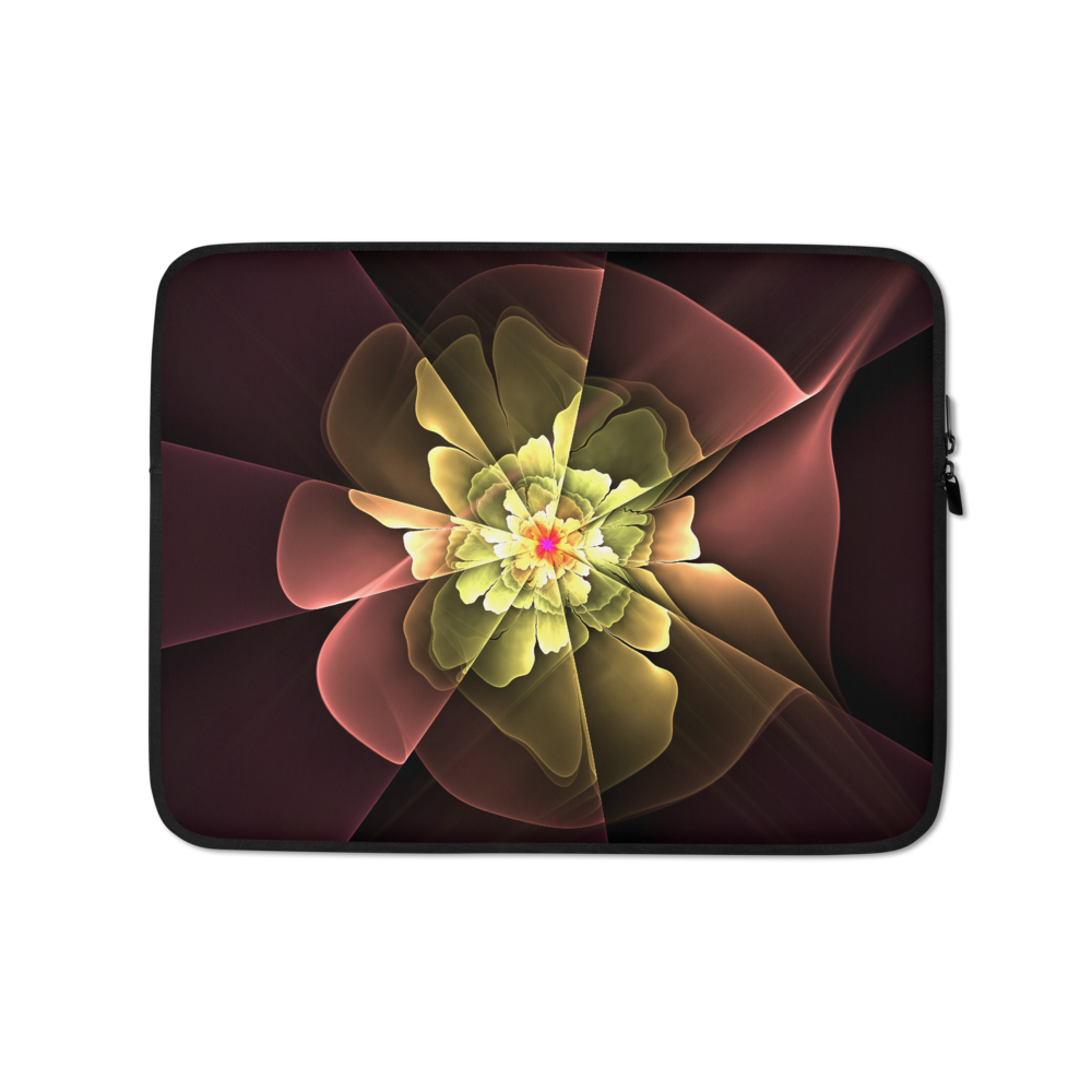 13 in Abstract Flower 04 Laptop Sleeve by Design Express