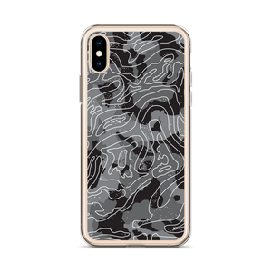 Grey Black Camoline iPhone Case by Design Express