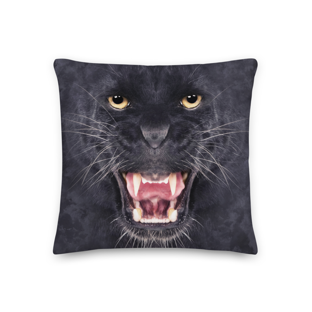 18×18 Black Panther Square Premium Pillow by Design Express