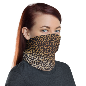 Leopard Brown Pattern Neck Gaiter Masks by Design Express
