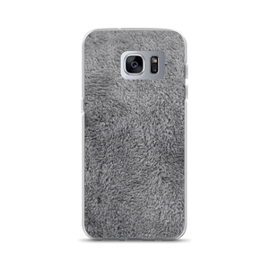 Samsung Galaxy S7 Edge Soft Grey Fur Print Samsung Case by Design Express