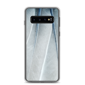 Samsung Galaxy S10 White Feathers Texture Samsung Case by Design Express