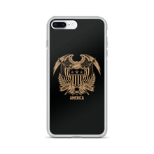 iPhone 7 Plus/8 Plus United States Of America Eagle Illustration Reverse Gold iPhone Case iPhone Cases by Design Express