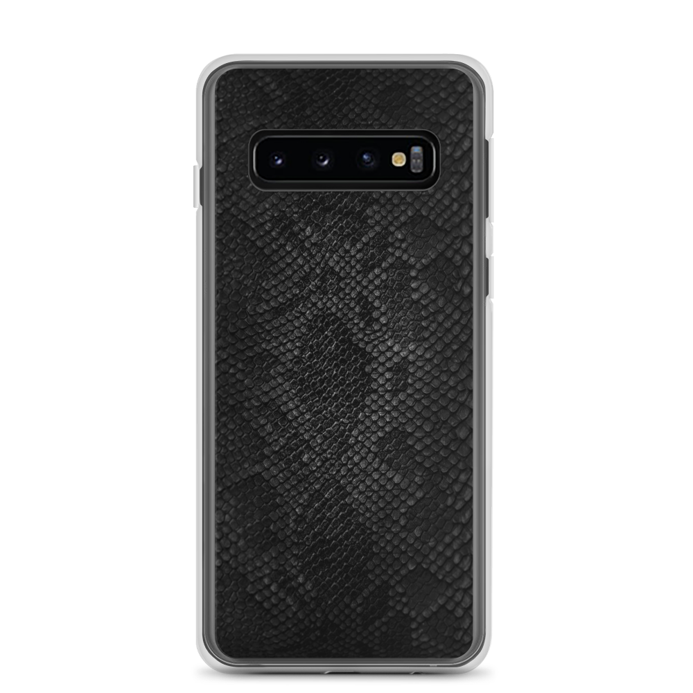 Samsung Galaxy S10 Black Snake Skin Samsung Case by Design Express