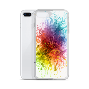 Rainbow Paint Splash iPhone Case by Design Express