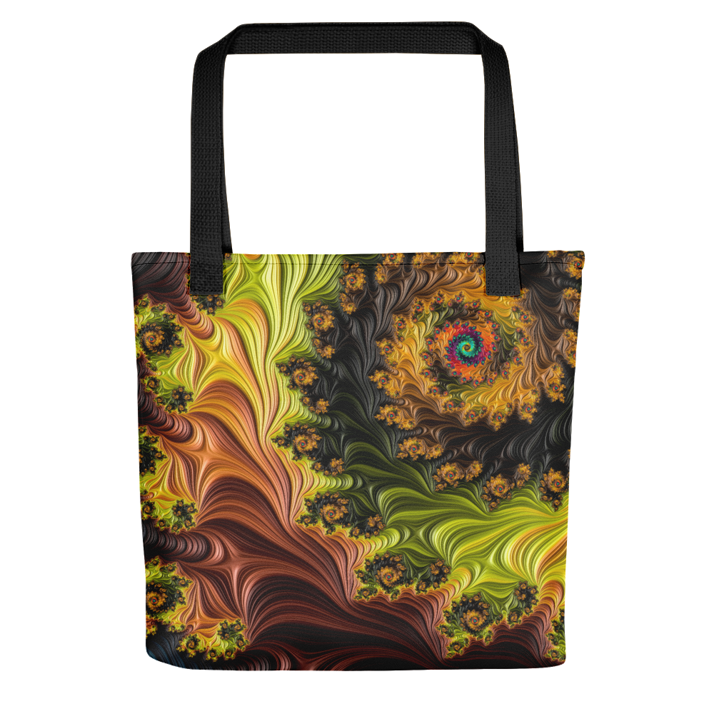 Default Title Colourful Fractals Tote Bag by Design Express