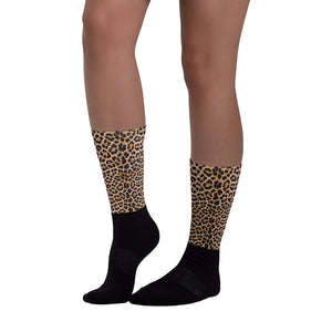 Leopard "All Over Animal" 2 Socks by Design Express