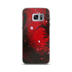 Samsung Galaxy S7 Edge Black Red Abstract Samsung Case by Design Express