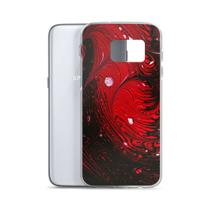 Black Red Abstract Samsung Case by Design Express