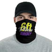 Default Title 6ft Please Away Green Purple Neck Gaiter Masks by Design Express