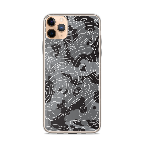 iPhone 11 Pro Max Grey Black Camoline iPhone Case by Design Express