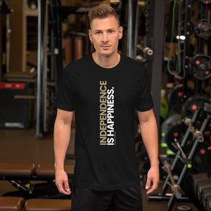 XS Independence is Happiness "Poppins" Short-Sleeve Unisex T-Shirt by Design Express