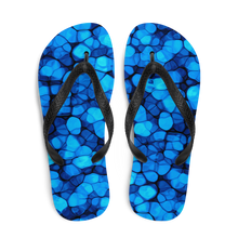 Crystalize Blue Flip-Flops by Design Express