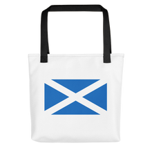 Black Scotland Flag "Solo" Tote bag Totes by Design Express