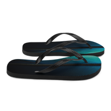Blue Black Feathers Flip-Flops by Design Express