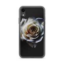 iPhone XR White Rose on Black iPhone Case by Design Express