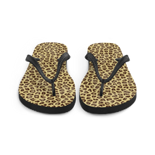 Yellow Leopard Print Flip-Flops by Design Express